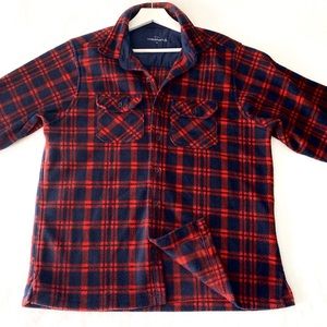 Weekend Fleece Flannel Men’s medium Plaid Shirt